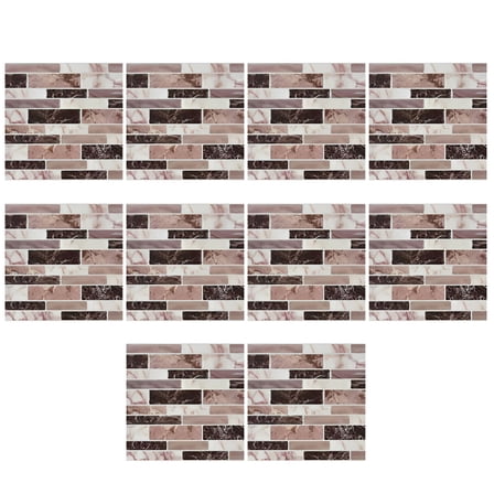 SELIVO Art 3d 10-Sheets Peel and Stick Kitchen Backsplash Tiles,10x10 CM Self-Adhesive Marble Grey Wall Tiles for Kitchen and Bathroom