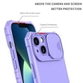 thumbnail image 2 of Jiahe Cover For iPhone 14 6.1 inch Case Hybrid Shockproof Soft TPU Bumper with Slide Camera Lens Protection Kickstand Cover,Purple, 2 of 8