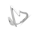 thumbnail image 2 of 925 Sterling Silver Oxidized Platinum Plated Heart Celtic Women Valentines Day Gifts Ring, 2 of 4