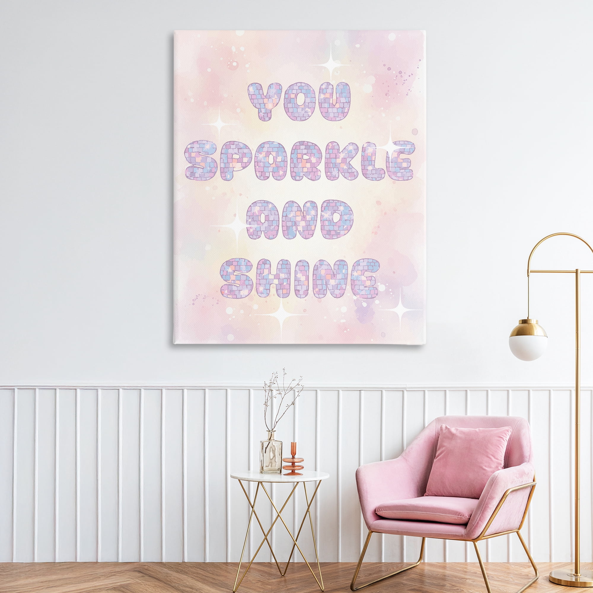 Stupell Industries You Sparkle And Shine Pastels Canvas Wall Art, design by Lil' Rue