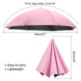 thumbnail image 2 of Uxcell Umbrella Hat 27Inch Hands Free Umbrella Cap for Fishing Camping Pink, 2 of 6