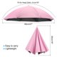 thumbnail image 2 of Sombrero Paraguas Uxcell de 27 Pulgadas, Sombrero Paraguas Manos Libres para Pesca y Camping, Rosa, 2 of 7