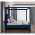 thumbnail image 5 of Meridian Furniture Emerson Navy Linen Textured Fabric Full Bed, 5 of 9