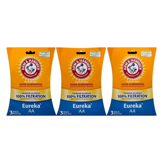 Arm & Hammer 100 Filtration Vacuum Bags for Eureka AA 9 CT