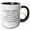 Black/White, variant on 3drose, 48 Years of Marriage 48th Wedding Anniversary in Months Days Hours, 11oz Magic Transforming Mug