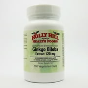 Holly Hill Health Foods, Ginkgo Biloba 120 MG, 100 Capsules