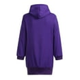 thumbnail image 5 of Oversized Hoodie Dress 2025 Long Sleeve Mid Length Plain Hooded Sweatshirt with Pockets Pullover Hoodies for Women, 5 of 6