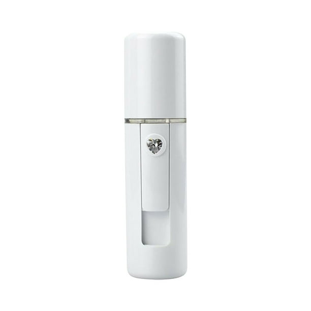 Xihbxyly Humidificador En Aerosol con Carga Usb, Pulverizador Frío Facial Portátil, Medidor de Hidratación, Recargable Por Usb, Batería de 550 Mah, Ideal para Viajes, Tamaño de 12 Cm X 3 Cm