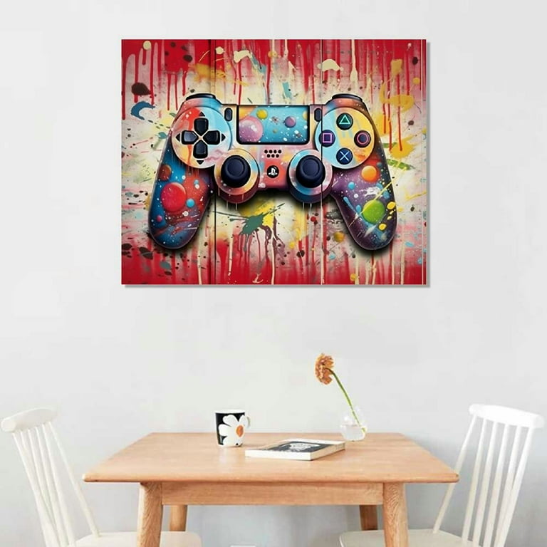 Poster PlayStation Brevetto – Stampa Da Parete 30x40 Cm, Arte Video Game, Decorazione Per Casa E Ufficio, Carta Premium 300g, Solo Stampa (senza Cornice)