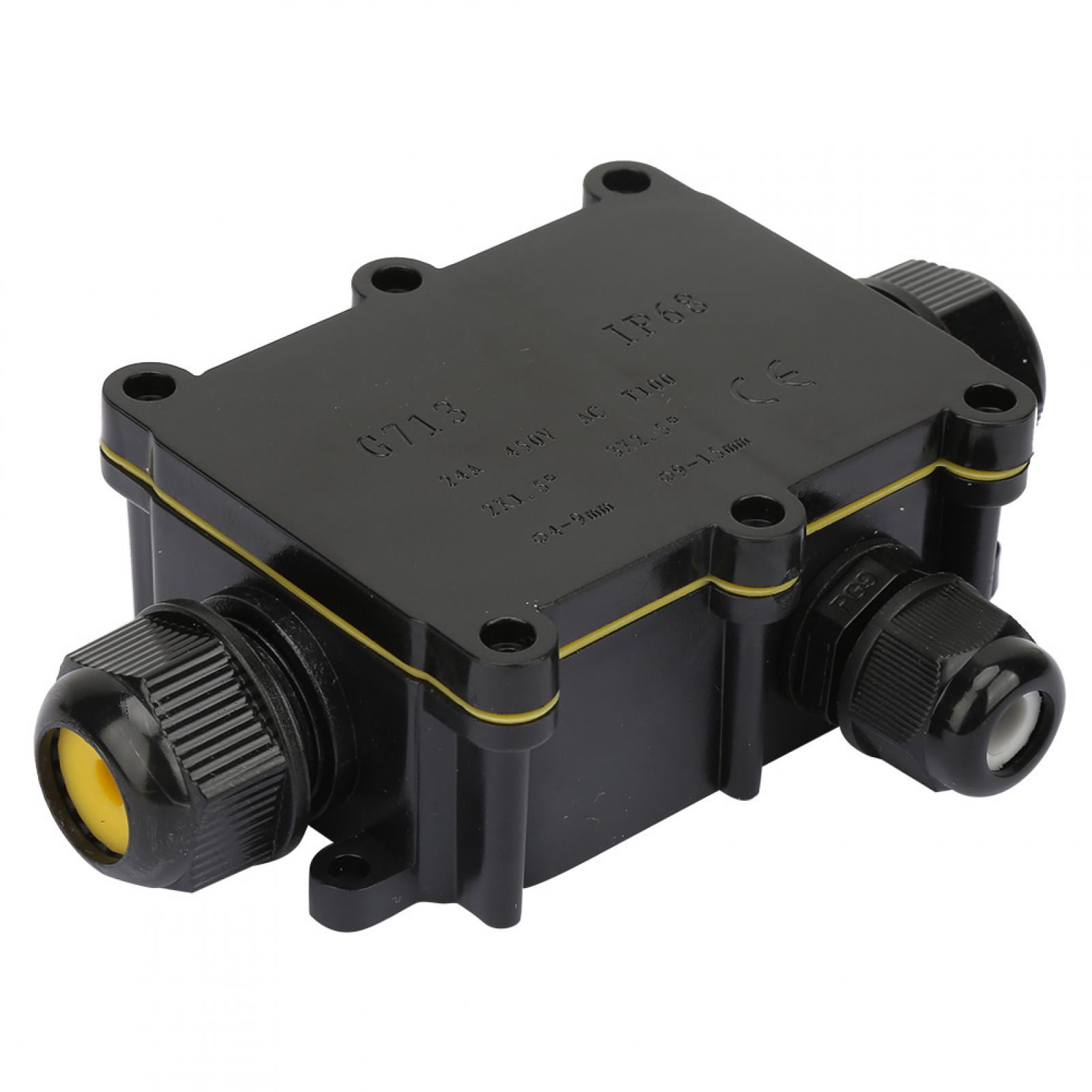 Waterproof Junction Box Case Electrical Cable Connector Outdoor IP68 Underground 