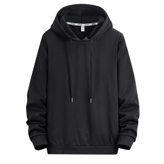 MIASHUI Chandail à Capuche Décontracté Confortable pour Hommes Printemps Automne Hiver Nouvelle Mode Coupe Ample Noir,TTG