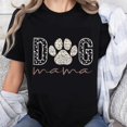 thumbnail image 1 of Playera para Mujer 100% Algodón 'Dog Mama' - Diseño con Huellitas para Amantes de los Perros, 1 of 7