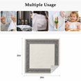 thumbnail image 4 of Black Cream Greek Key Cloth Napkins, Geometric Greece Ancient Rustic Washable and Reusable Dinner Napkins Set of 4, Table Napkin for Kitchen Party Birthday Wedding Hotel Housewarming 20"x20", 4 of 8
