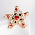 thumbnail image 3 of Broche navideño Árbol de Navidad Alfiler para el cuello Botas Muñeco de nieve Campanas de trineo Pingüino Ramillete Serie navideña, 3 of 6