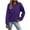 Fall Clothes Purple, variant on Womens Fall Clothes, Long Sleeve Pullover for Women Fashion Loose Fit Solid Color Crewneck Sweatshirts