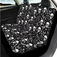 thumbnail image 3 of Uorisanigo Skull Butterfly 14 Pack Cars Seat Covers Comfortable Car Steering Wheel Cover and Headrest Cover Auto Console Cover Cars Seat Belt Pad Cover and Water Cup Coaster for Car SUV, 3 of 6