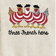 thumbnail image 3 of Instant Message - Three French Hens Funny Christmas - Toddler & Youth Crewneck Fleece Sweatshirt, 3 of 6