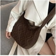 thumbnail image 4 of Kukuzhu Grunge Crochet Tote Bag Y2K Shoulder Handbags Fairycore Hobo Bag Aesthetic Crossbody Bags Shopping Bag Purse Accessories, 4 of 7