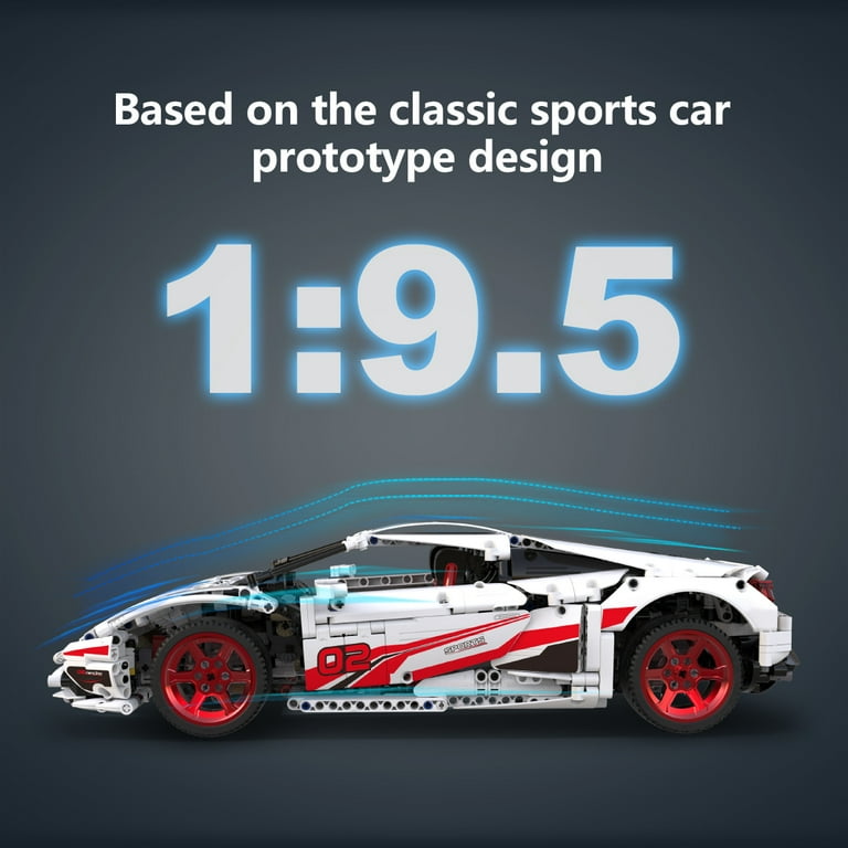 CaDA SPEED series LP610 Supercar Model Building Block Toy C61018W Building Kit and Engineering Toy for Kids 1696 Pieces Expandable Power System