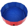 thumbnail image 3 of Bain Pliable pour Animaux, Baignoire de Natation Pliable pour Chiens et Chats, Bleu, Piscine pour Chien Pliable, Piscine de Bain en Pvc pour Animaux, Piscine pour Chien, Bain pour Animaux, Baignoire de Natation, Chien pour Animal Rouge, Bleu, 3 of 7