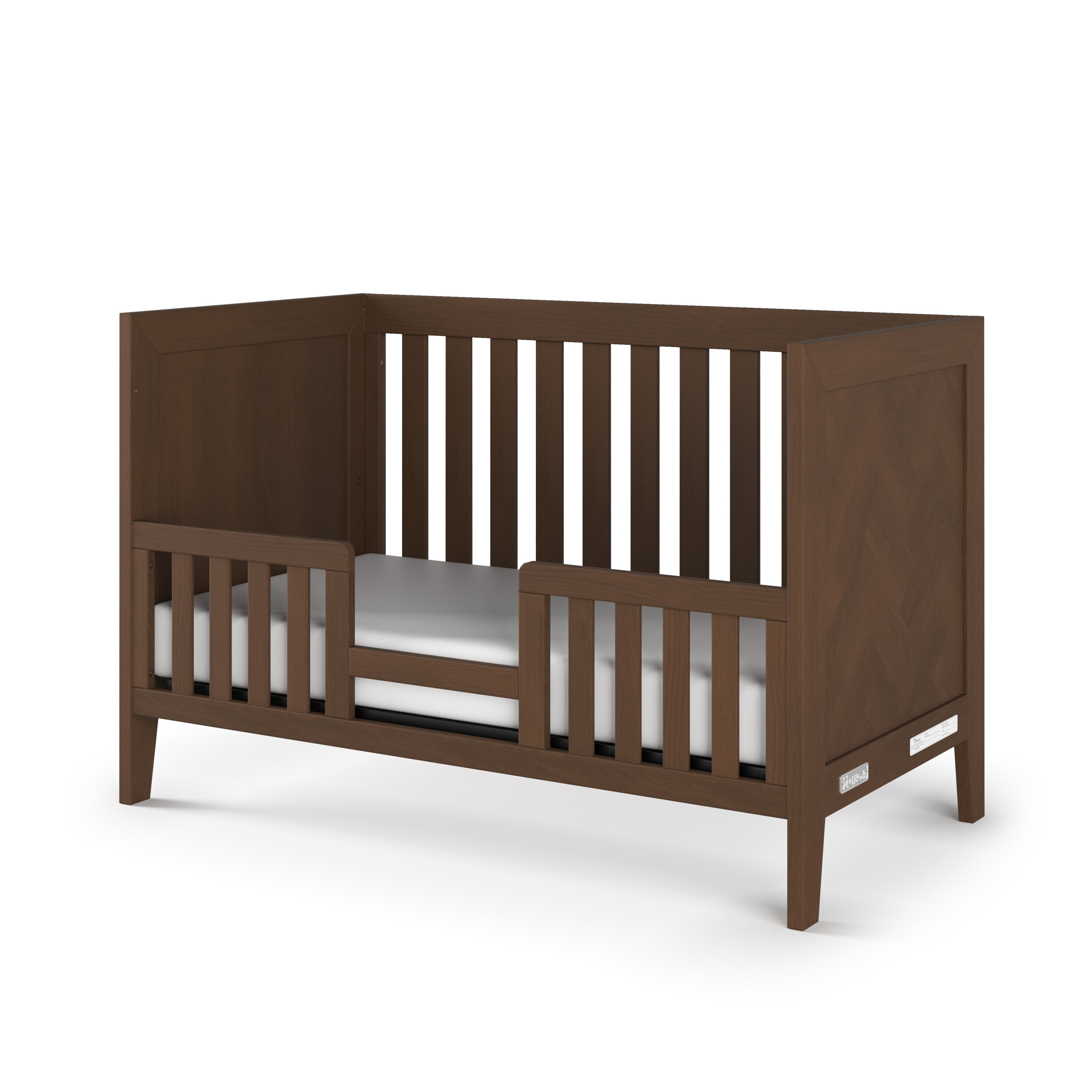 Child Craft Toddler Bed Guard Rail Converts Kieran Euro Crib into Toddler Bed, Made of Pinewood, Non-Toxic Finish (Toasted Chestnut)
