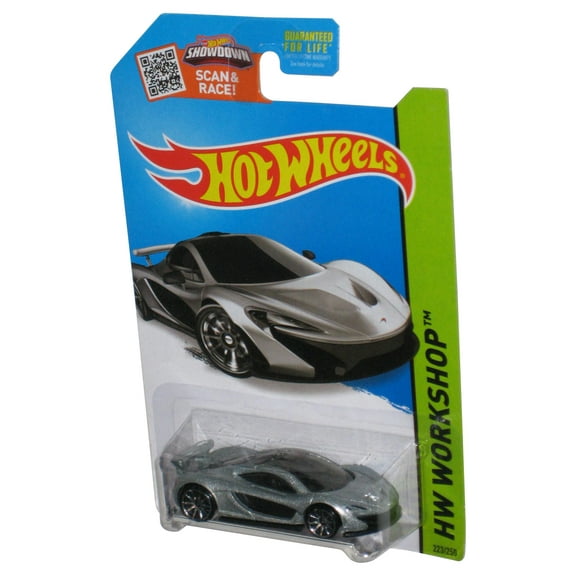 Hot Wheels HW Workshop (2013) Silver McLaren P1 Toy Car 223/250