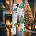 thumbnail image 2 of Casual Pants, Soft Comfortable High-Waist Wide-Leg Pajama Pants with Drawstring Elastic Waistband and Pockets for Everyday Wear and Holiday Sleepwear, 2 of 4