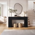 thumbnail image 6 of GUNAITO Farmhouse Console Table, 61" Fluted Long Sofa Table Behind Couch with Storage for Entryway, Black, 6 of 8