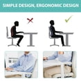 thumbnail image 2 of Minkissy 1Set Grey Oval Memory Cotton Ergonomic Support Back Cushion for Bed Use, 2 of 4