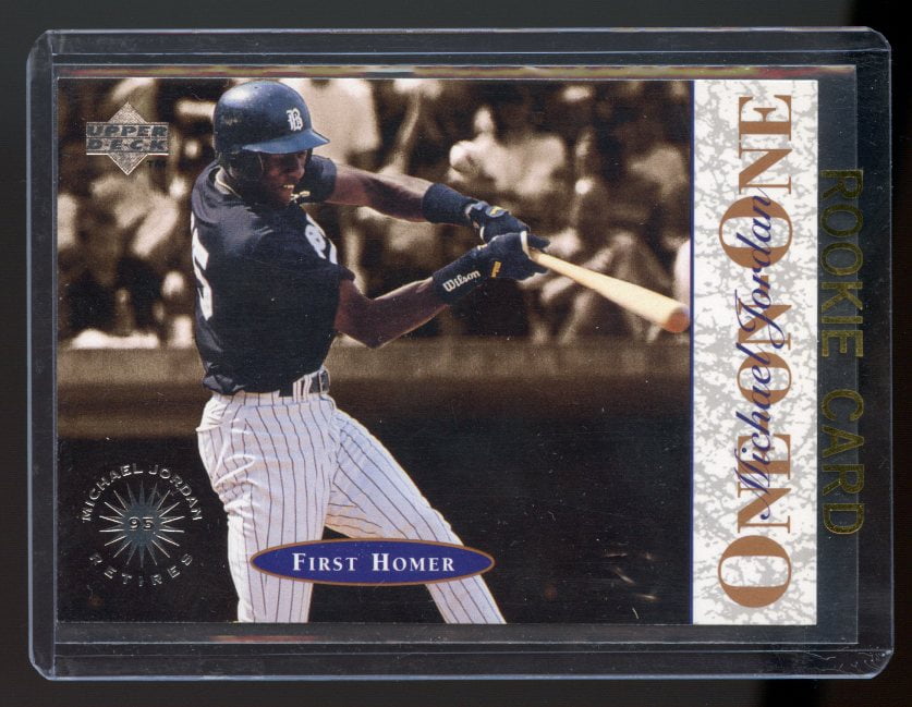 1995 Upper Deck 8 One on One Michael Jordan First Homer White Sox