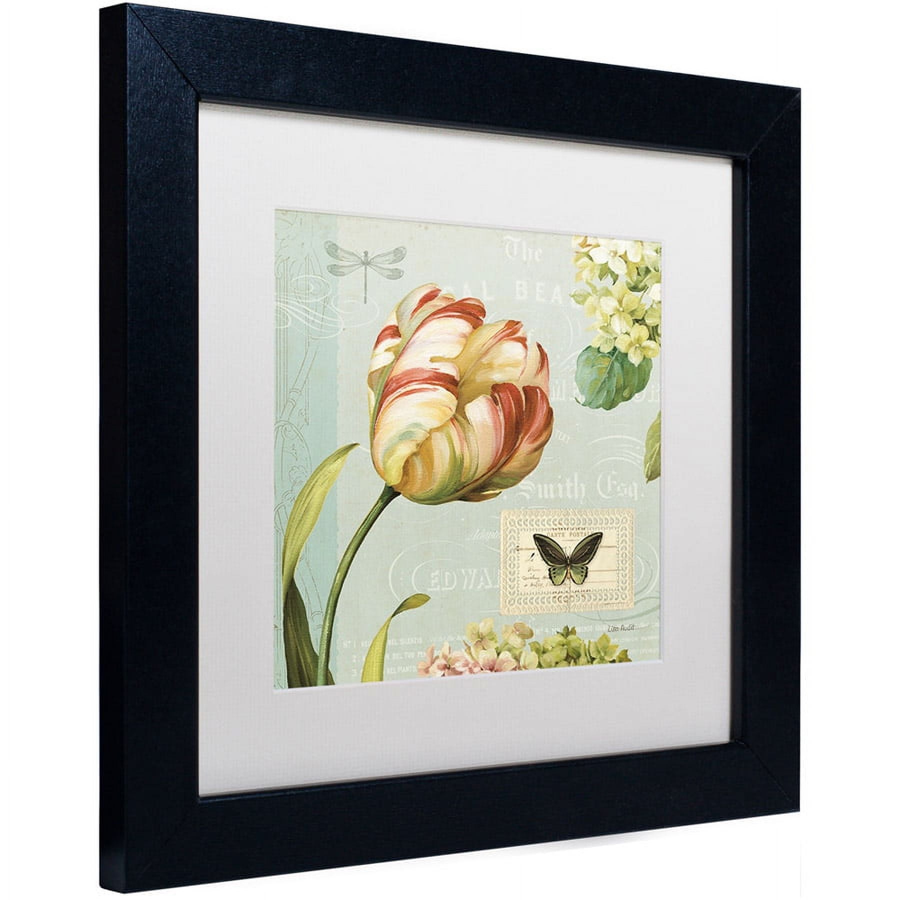 Trademark Fine Art "Mothers Treasure I" Canvas Art by Lisa Audit, White Matte, Black Frame