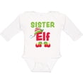 thumbnail image 3 of Inktastic Christmas Sister Elf Girls Long Sleeve Baby Bodysuit, 3 of 5