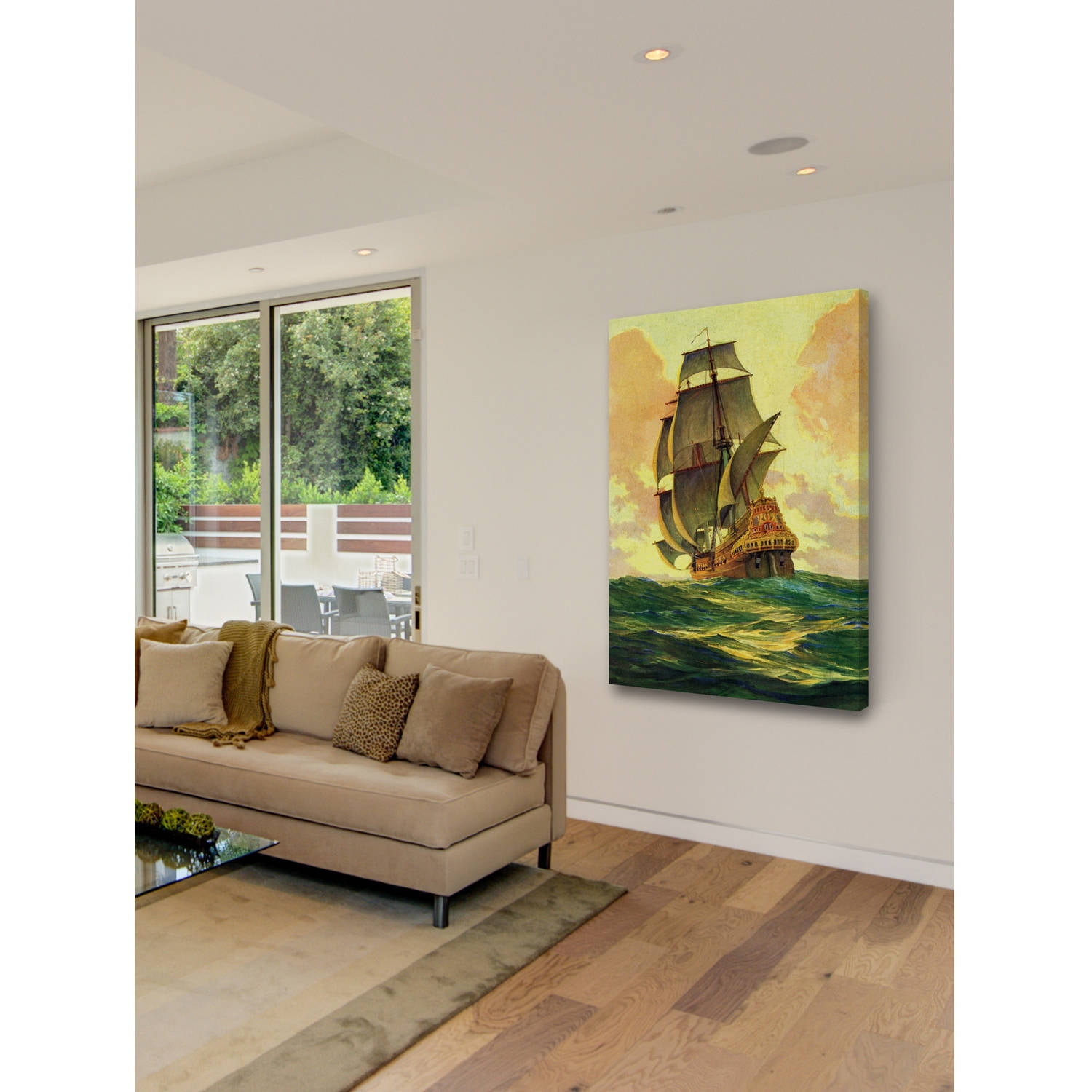 "Sailing Away" Painting Print on Wrapped Canvas