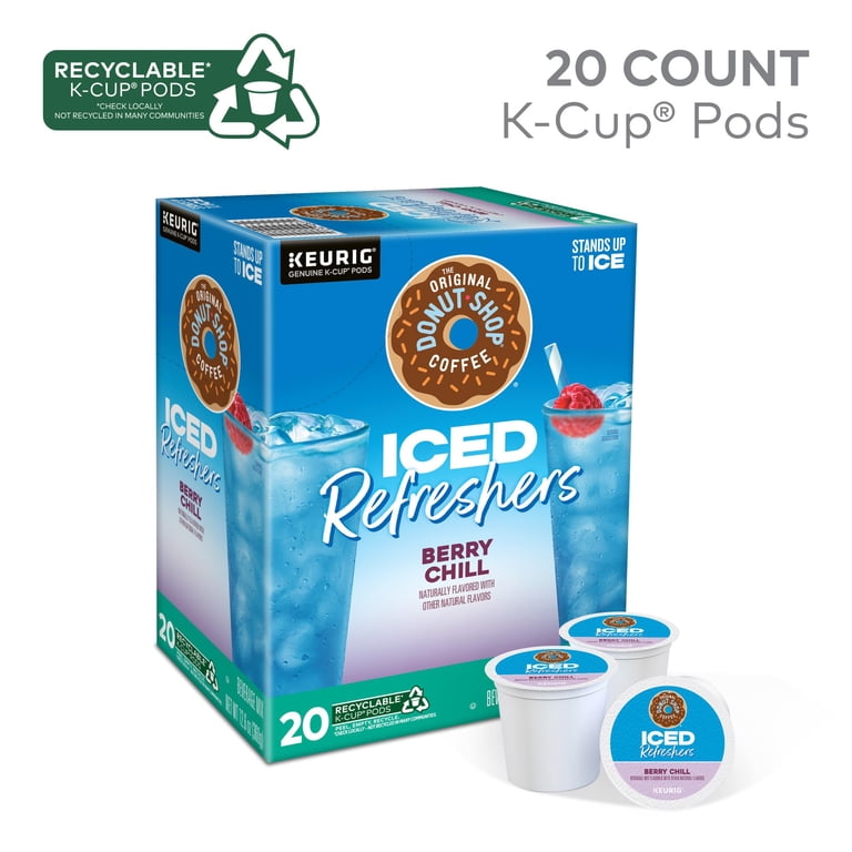 The Original Donut Shop, ICED Refreshers K-Cup Pods, Berry Chill 20ct -  Walmart.com
