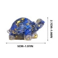 thumbnail image 2 of Kuluzego Crystal Turtle Figurines Natural Healing Amethyst Tortoise Statue Paperweight Hand Carved Pocket Sculpture Home, 2 of 5