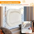 thumbnail image 4 of L&W BROS. Cat Window Perch with Soft Cushion, Foldable Cat Window Hammock Hold up 50 lb, Machine Washable, Easy to Assemble, White, 4 of 7