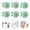 Green, variant on Self-adhesive Silicone Hook Holders - 6Pcs Mounted to Wall for Clipping Hanging Toothbrush Razor Towel Key Plug Cable,Utility Holders for Kitchen Bathroom Home Office Dorm Room Essentials