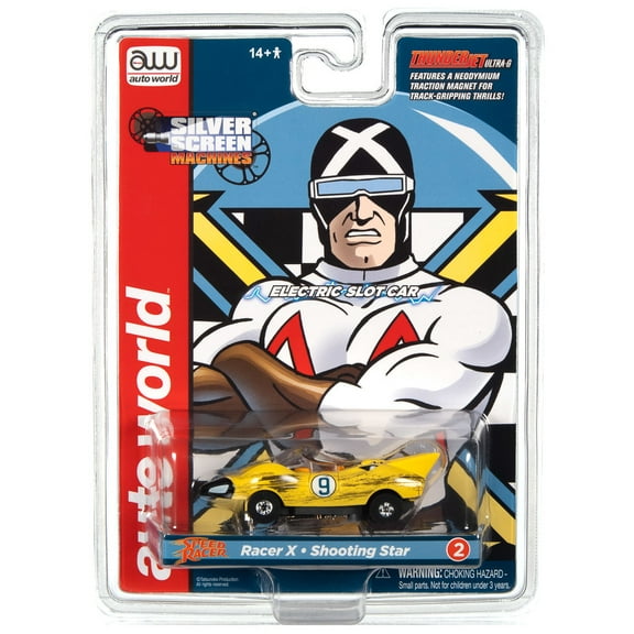 Auto World Silver Screen Machines Sc381 R1 Slot Car Racer X Shooting Star