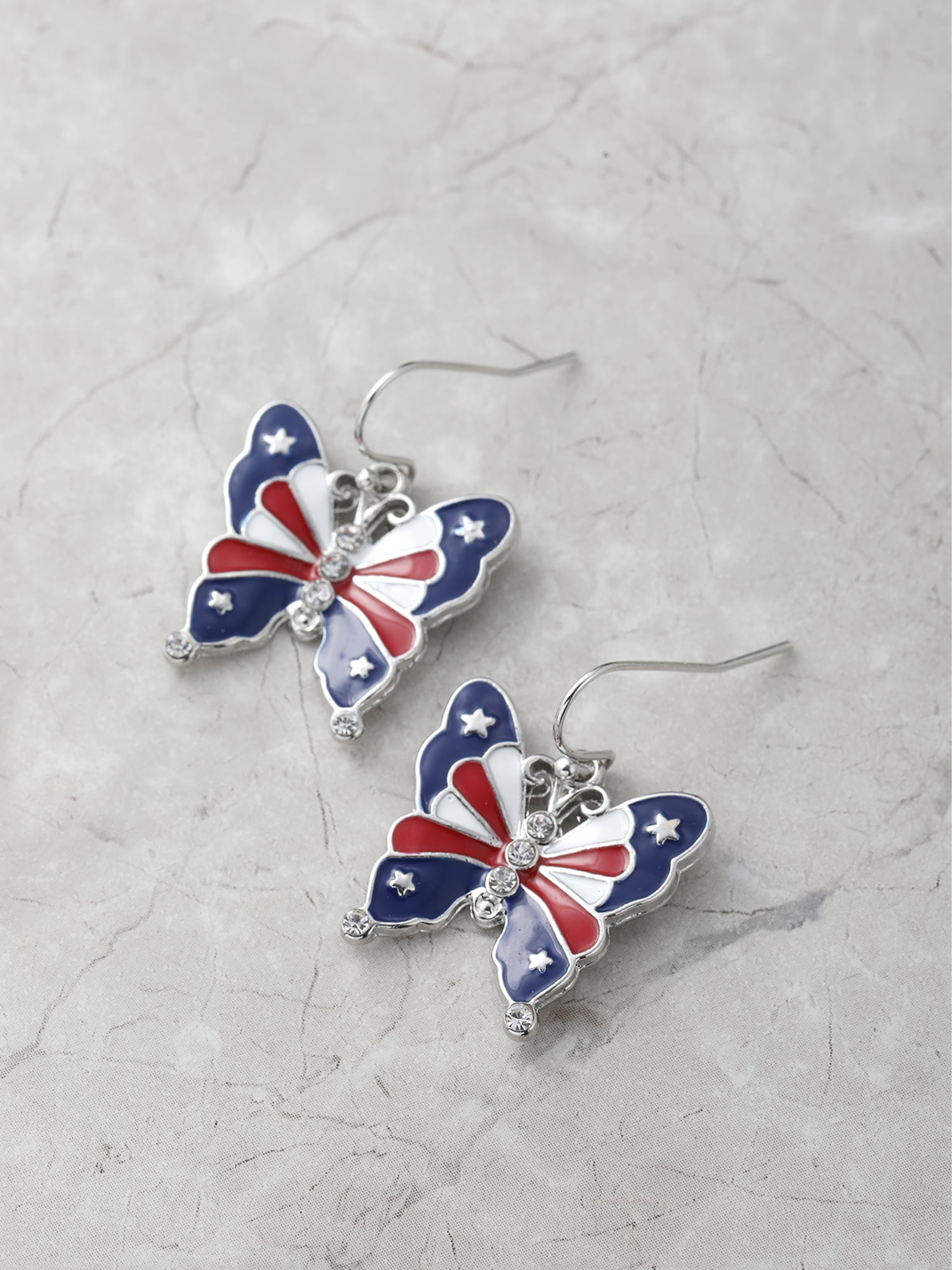 Way to Celebrate Americana Butterfly Earring, 1 Pair