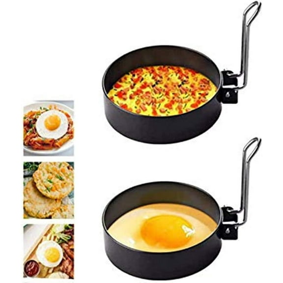 Stainless Steel Egg Ring,2 Pack Round Breakfast Household Mold Tool Cooking,Round Egg Cooker Rings For Cooking Egg Maker Molds