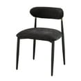 thumbnail image 2 of Set of 4 Jaramillo Fabric Side Chair, Modern Dining Chairs, Fabric Upholstered Dining Room Chairs Dinner Chair Stylish Kitchen Chairs with Back and Metal Legs (Black), 2 of 11