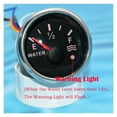 52mm Stainless Steel Boat Water Level Gauge With Sensor Car Water Tank