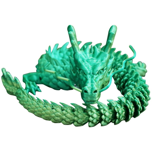 3D Printed Dragon, 60cm Long Chinese Dragon, Movable Dragon Toy, Swingable Flexible Dragon Toy, Suitable For Home Cool Ornaments And Decorations