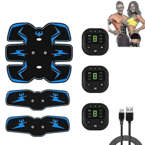 New 2024 Abs Stimulator Abdominal Muscle, , Ems Abs Trainer Body Toning Fitness, Usb Rechargeable Toning Belt Abs Fit Weight Muscle Toner Work