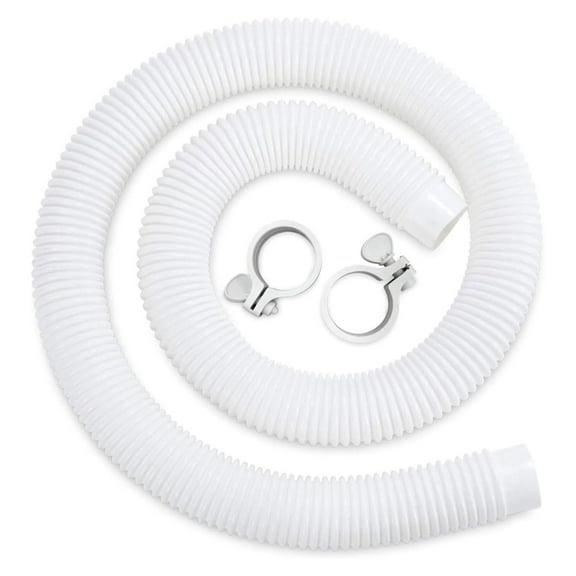 P56000017 Universal Hose Kit, Replacement Hose for Above-Ground Pools, Hose with 2 Clamps, 59" L x 1.5" Dia.