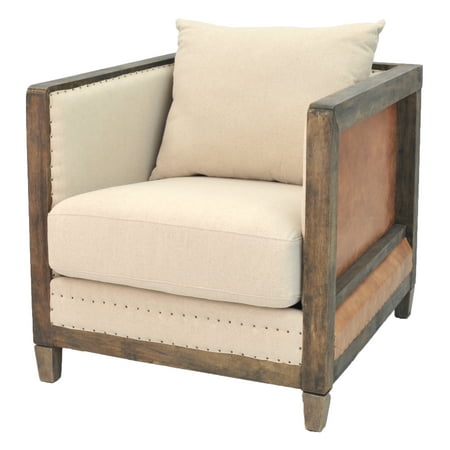 Hartland Arm Chair Rustic Chestnut Frame, Quinoa/Vintage Cider