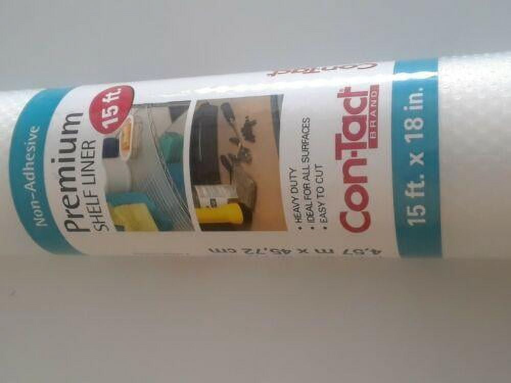 2-Pk) 15ft x 18in Con-Tact Premier Non-Adhesive Shelf and Drawer