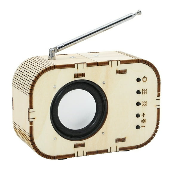 HOT Science Experiment Wood Learning Puzzle Self Assembly DIY FM Radio Model