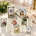 thumbnail image 2 of Leather Holy Card Pocket Card Organizer With 13 Catholic Cards, 2 of 5
