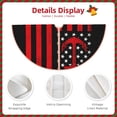 thumbnail image 3 of Daiia Nautical American Flag Drawing Merry Christmas Tree Skirt , Xmas Large Lace-up Tree Skirt, Santa Snowflakes Rustic Home Decorations New Year Party Farmhouse Decor-48", 3 of 6
